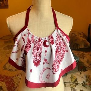 NWOT Tribal bikini top